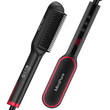 MiroPure 705F Ionic Hair Straightener Brush, Reduce Hair Frizz & Knotting