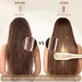MiroPure HC009 Ionic Hair Straightener Brush For Silky Frizz - Miropure
